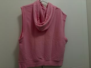 Sudadera sin mangas estilo Varsity rosa