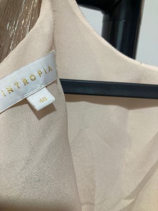 Vestido Hoss Intropia Talla 40 Dorado y Rosa