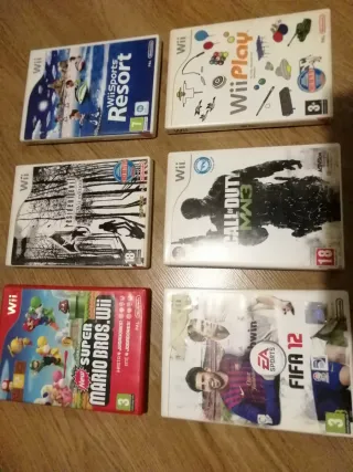 Lote 6 Giochi e parti di ricambio per Wii