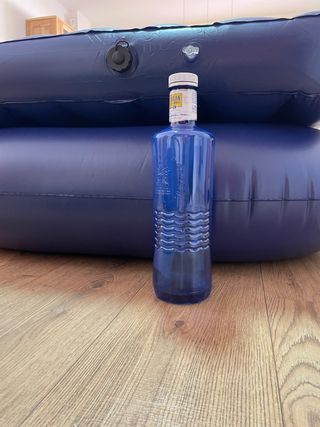 Colchón hinchable azul