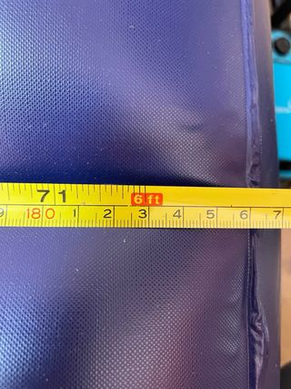 Colchón hinchable azul