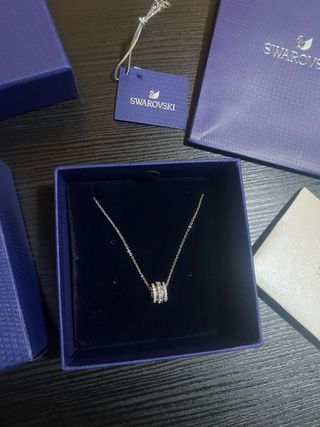 Collana Swarovski Argento e Bianco