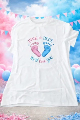 Camiseta Revelación Género Pink or Blue