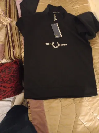 Sudadera Fred Perry Talla S Negra Nueva