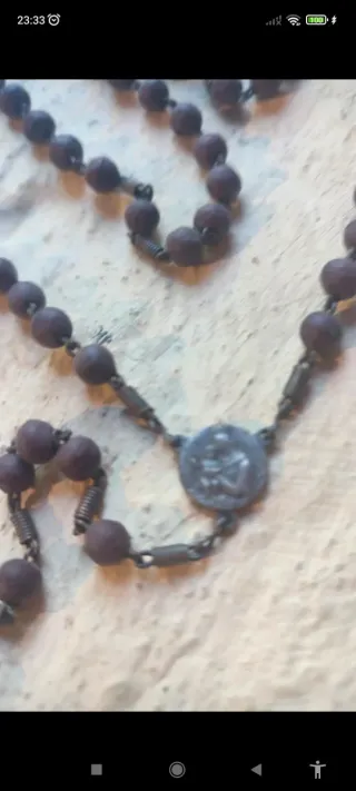 Colgante Rosario Antiguo Plata Real Ca