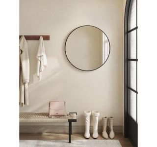 Espejo Redondo SONGMICS 61cm Negro/Dorado