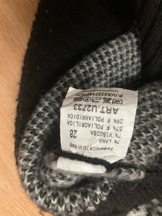 Jersey lana animal print blanco, gris y negro