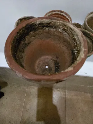 Maceta de barro antigua