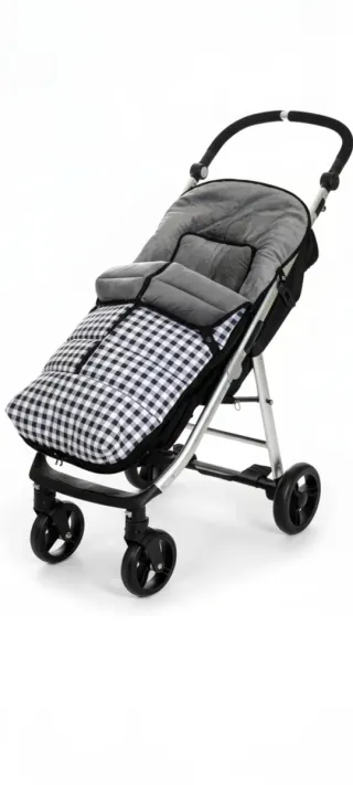 Saco impermeable cuadros silla paseo