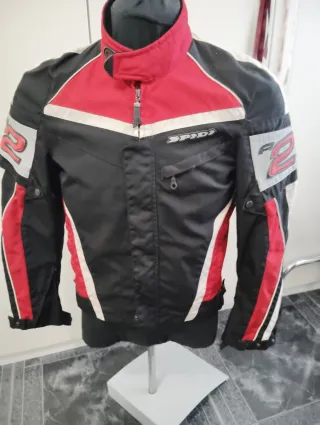 Chaqueta Spidi Negra y Roja Talla L