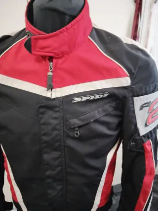 Chaqueta Spidi Negra y Roja Talla L