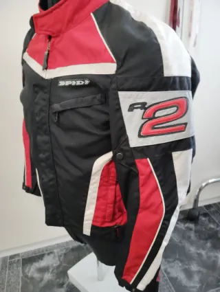 Chaqueta Spidi Negra y Roja Talla L