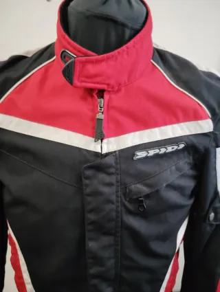 Chaqueta Spidi Negra y Roja Talla L