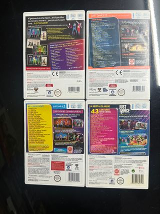 Lote 4 juegos Just Dance Wii (1, 2, 3, 4)