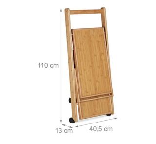 Carro auxiliar de bambu