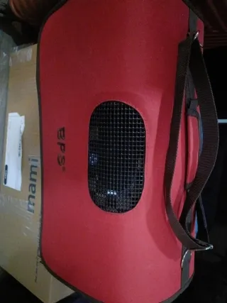 Transportín para mascotas rojo