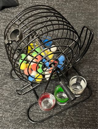 Bingo Chupitos con Bolas de Colores