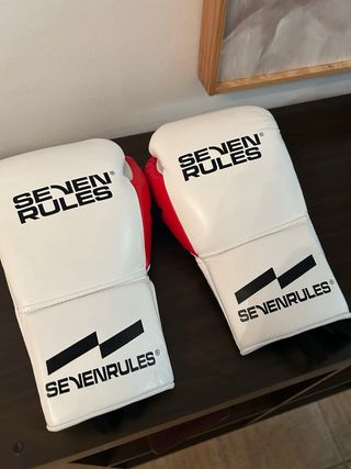 Guantes de Boxeo Seven Rules Blancos 10 Oz