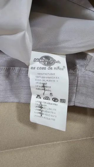 Conjunto Ceremonia Niño Miranda Talla 5