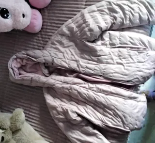 Chaquetón rosa acolchado