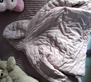 Chaquetón rosa acolchado