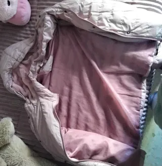 Chaquetón rosa acolchado