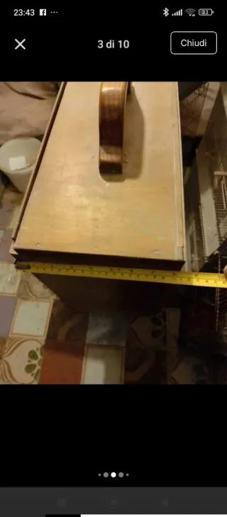 Trasportino per uccelli in legno artigianale