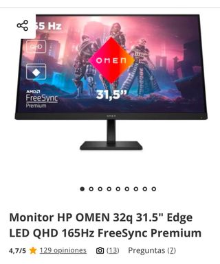 3 Monitores HP OMEN 32q