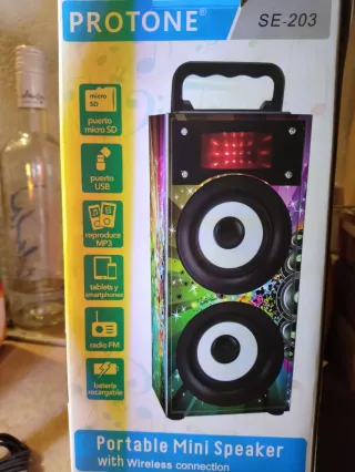 Altavoz Bluetooth Multicolor