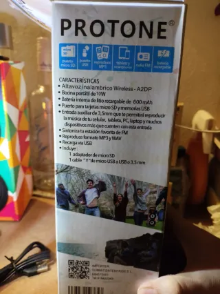 Altavoz Bluetooth Multicolor