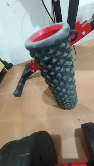 Equipo de gimnasio multifuncional y pesas