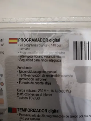 Programador Eléctrico Digital