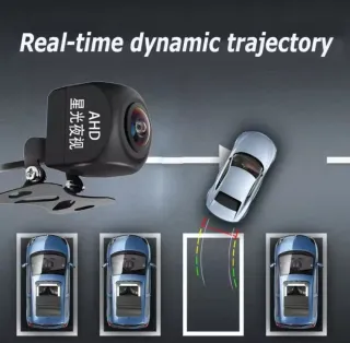 Cámara trasera AHD con líneas dinámicas