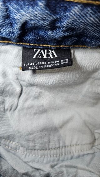 Jeans Zara Denim Talla 46 Azul Impecables