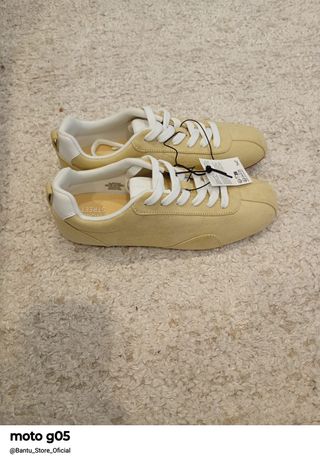 Tênis Woman Street bege e branco