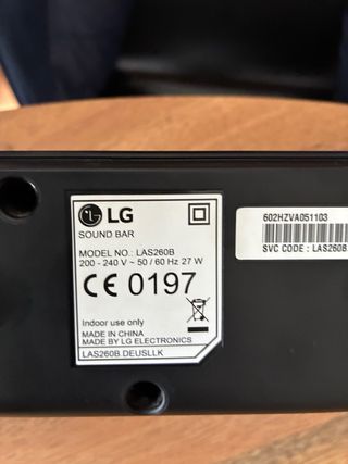 Barra de sonido LG Negra