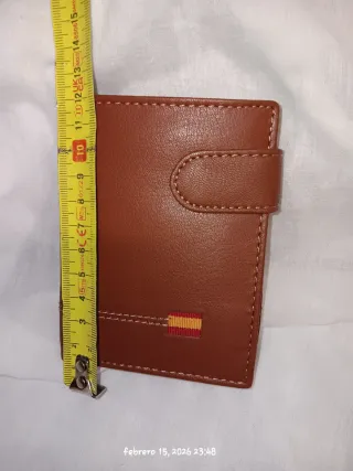 Cartera de piel caballero marrón