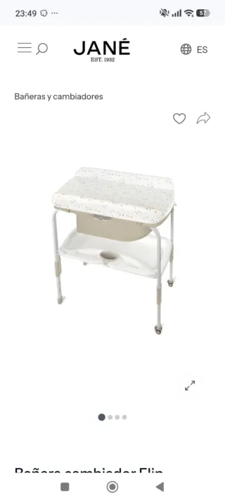Bañera cambiador Flip Jane