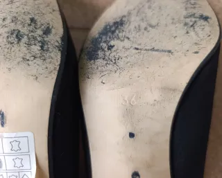 Scarpe da sera nere in raso