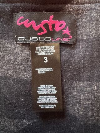 Camiseta Custo manga larga estampado folk