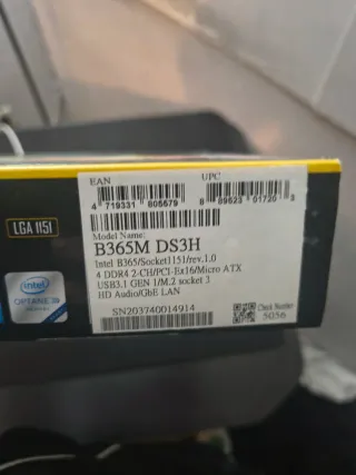 Placa Base Gigabyte B365M DS3H + 16GB RAM + i7 970