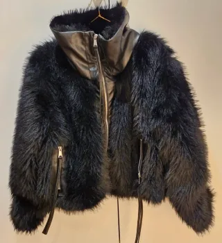 Abrigo/cazadora Enter negro Talla 40