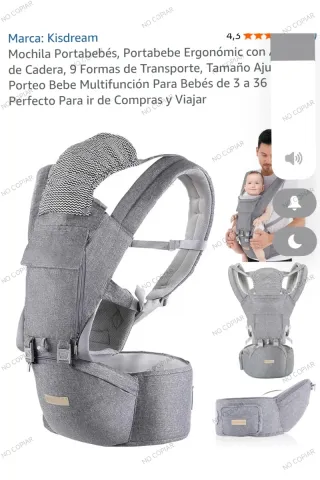 Mochila portabebés Gabesy sin estrenar