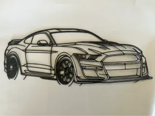 Decoración Pared Mustang