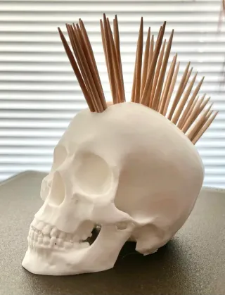 Porta stuzzicadenti teschio