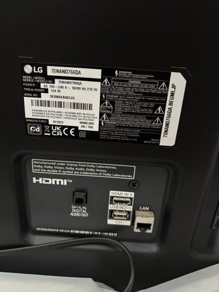 LG 70 LED NanoCell 4K UHD TV