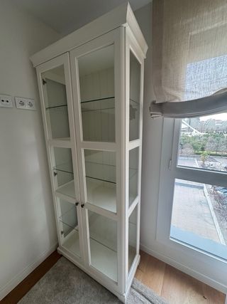 Vitrina Liatorp IKEA Blanca Cristal