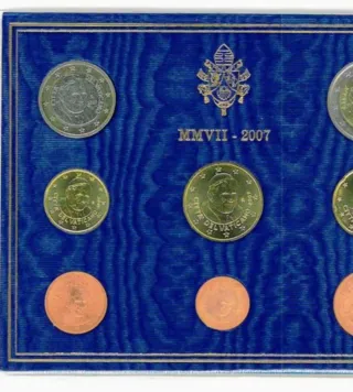 Vaticano 2007 Euroset 8 Monedas