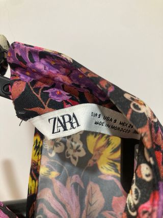 Camisa Zara floral Talla S