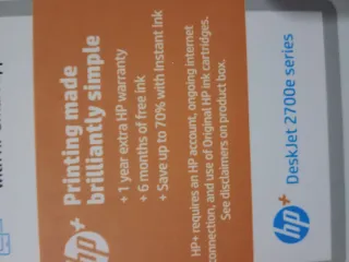 Impresora HP DeskJet 2700e Series